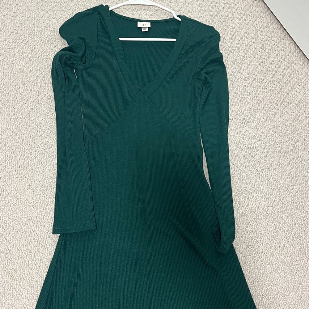 A New Day Deep Green Ribbed Top